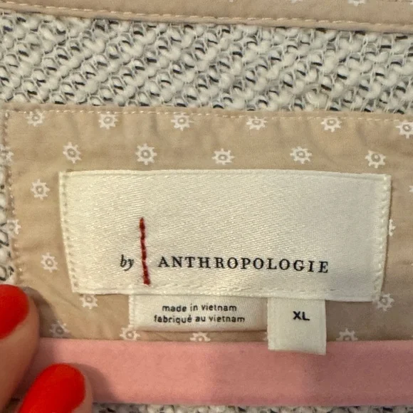 Anthropologie Cream  Diana Knit Mini Wrap Dress - Picture 5 of 7